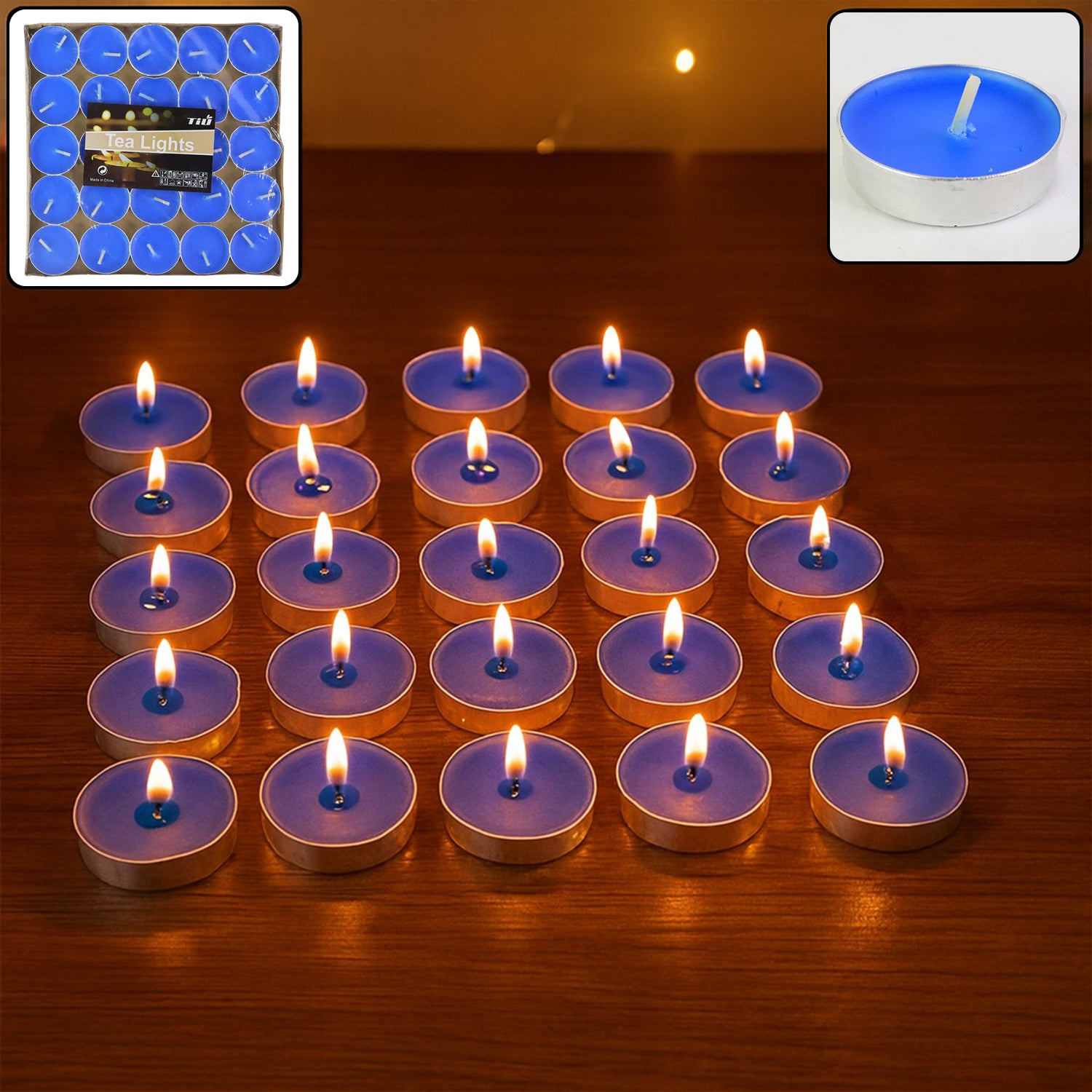 Scented Tea Light Candles โ 25 Mix Color Pack for Relaxation