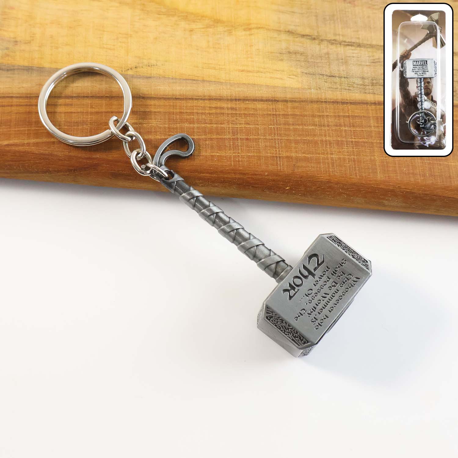 Metal Hammer Shape Keychain – Durable Alloy Miniature