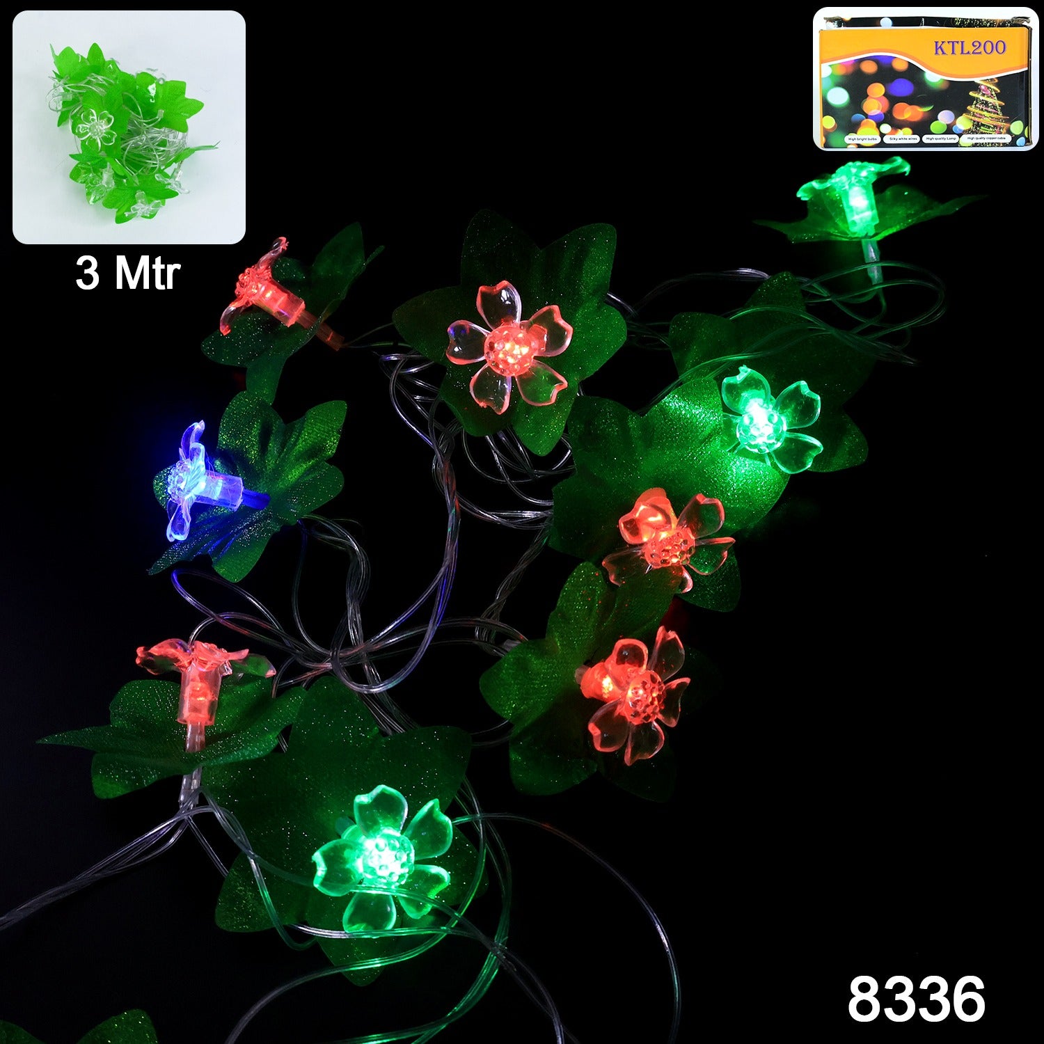 Leaf & Flower LED Decorative String Light β 3 Meter Festive Glow
