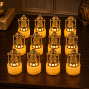 Lantern Style Flameless LED Candles – Safe Vintage Ambience