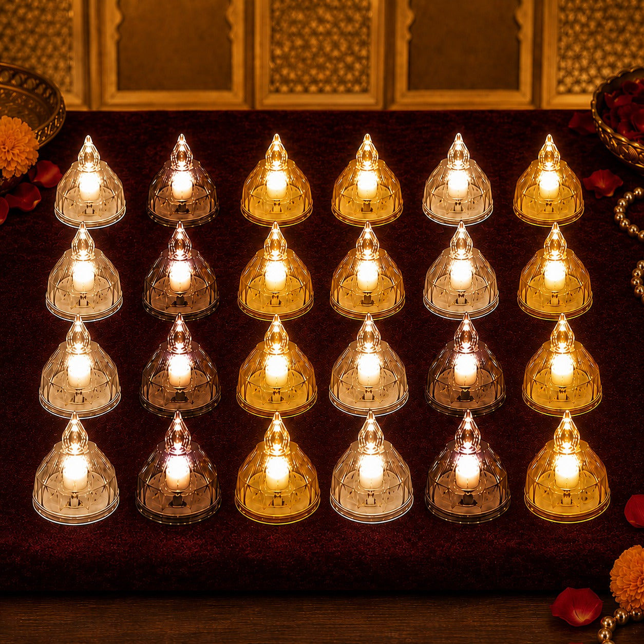 LED Candle Lights Set β 24 Premium Flameless Tealight Candles