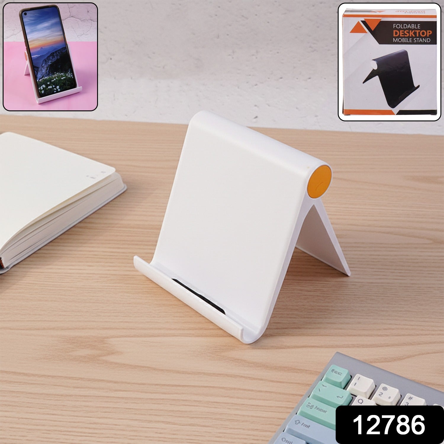 Foldable Mobile Stand – Slim & Portable Desktop Phone Holder