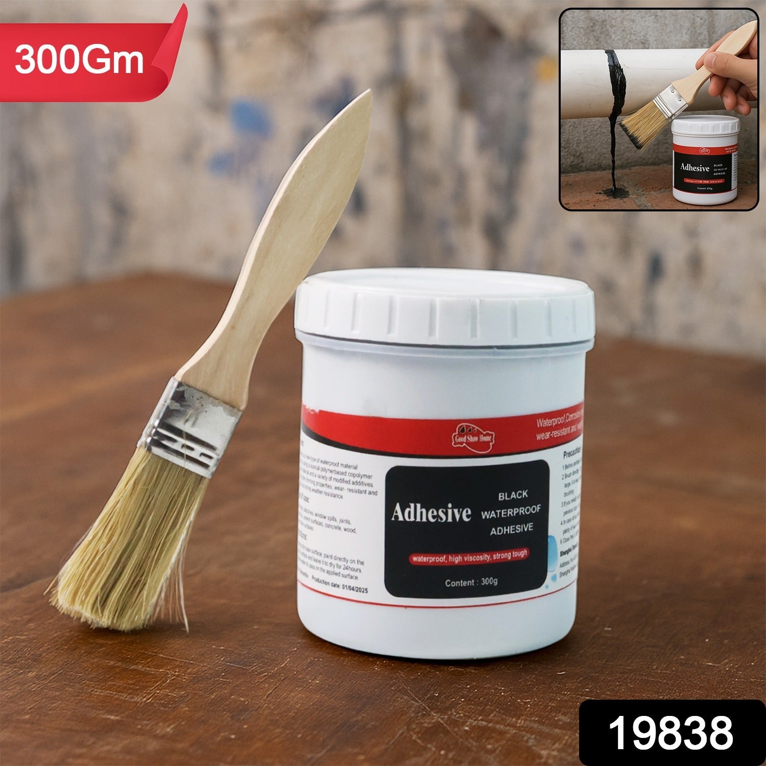 Black Waterproof Adhesive Paste โ Heavy Duty 300 Gm Leak Sealant
