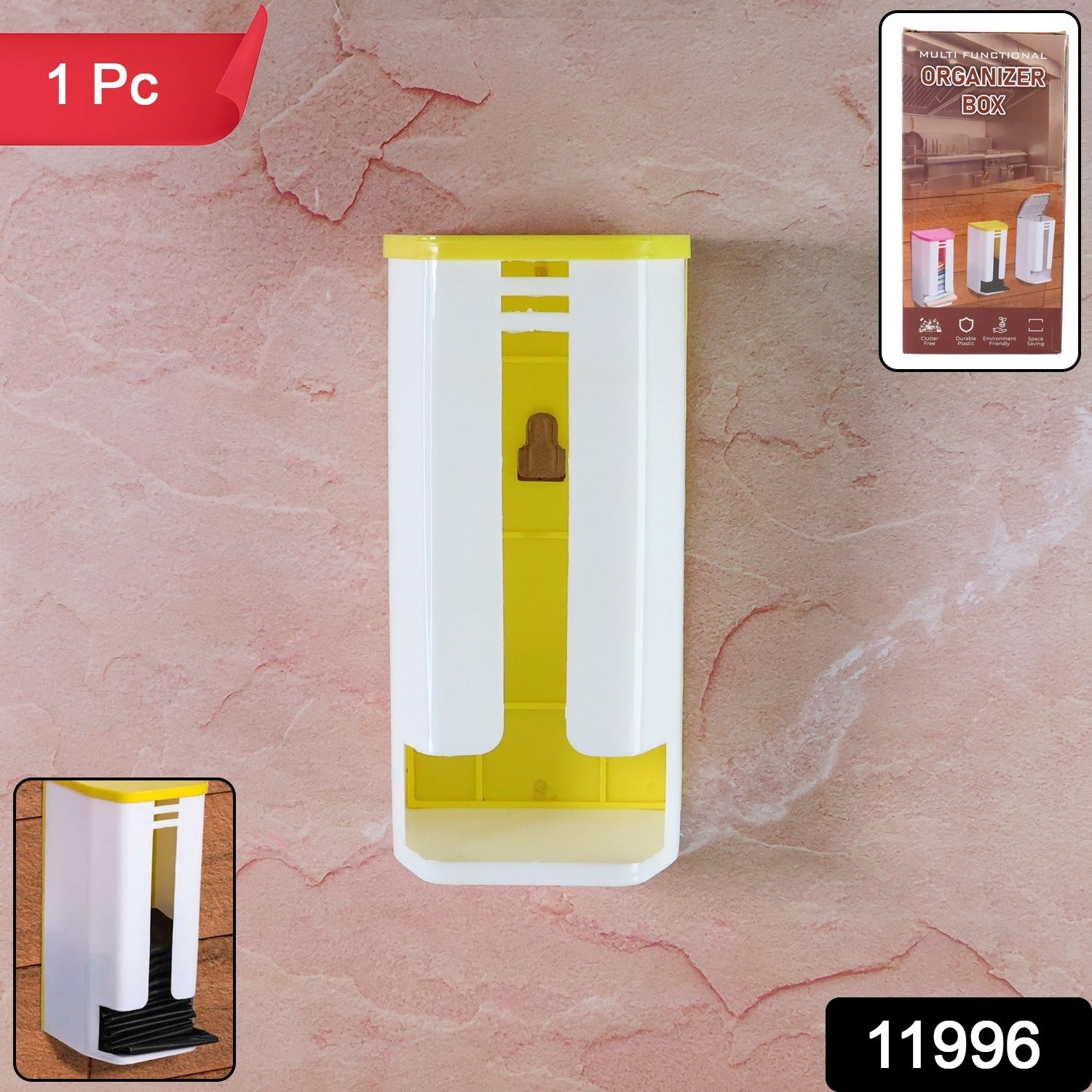 Wall-Mounted Bag Dispenser โ Kitchen Plastic Bag Organizer Box