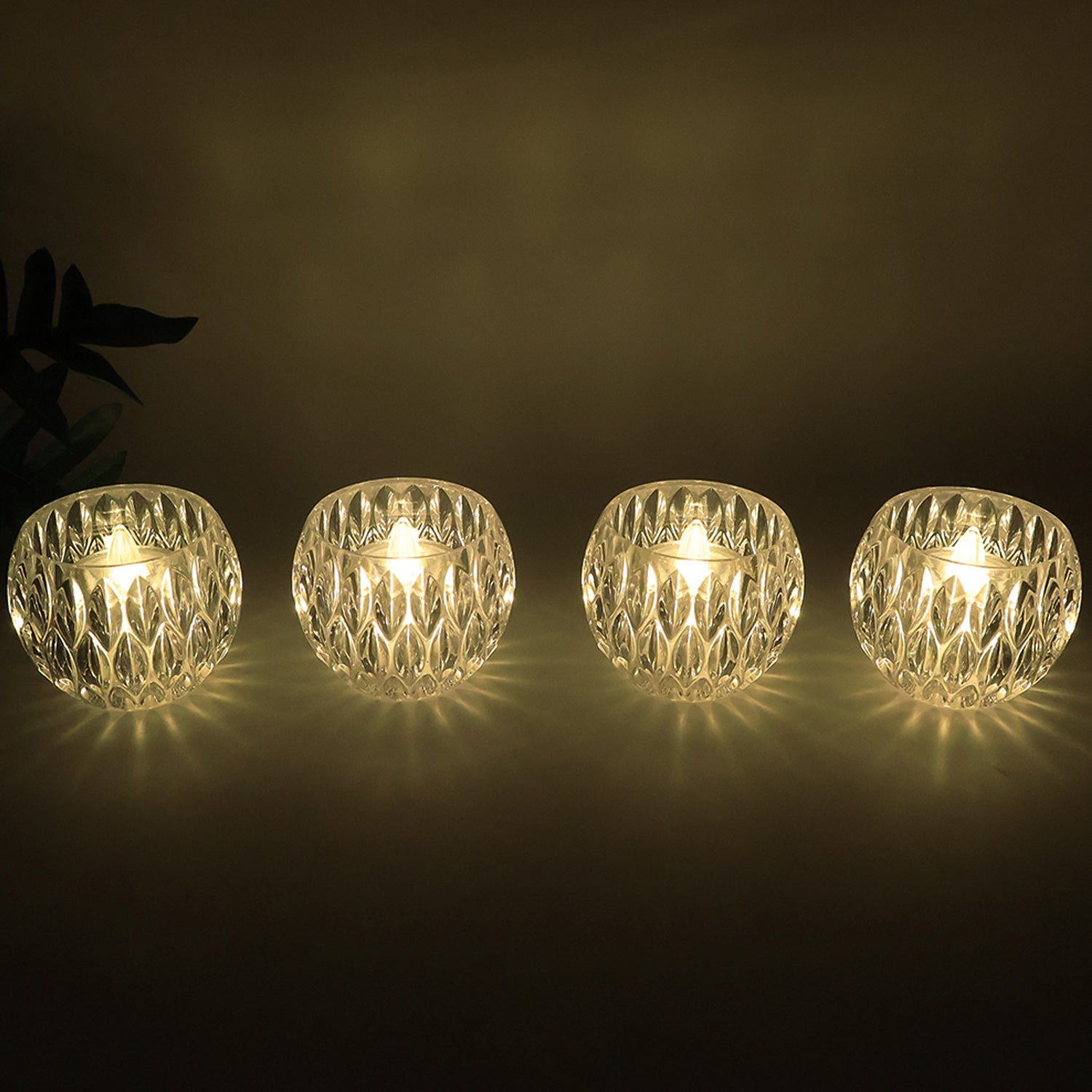 Crystal Style LED Decorative Lamps β Set of 12 Flameless Candles