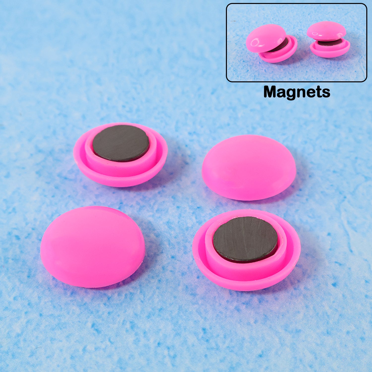 Round Fridge Magnets – Strong Grip, Scratch-Safe Buttons