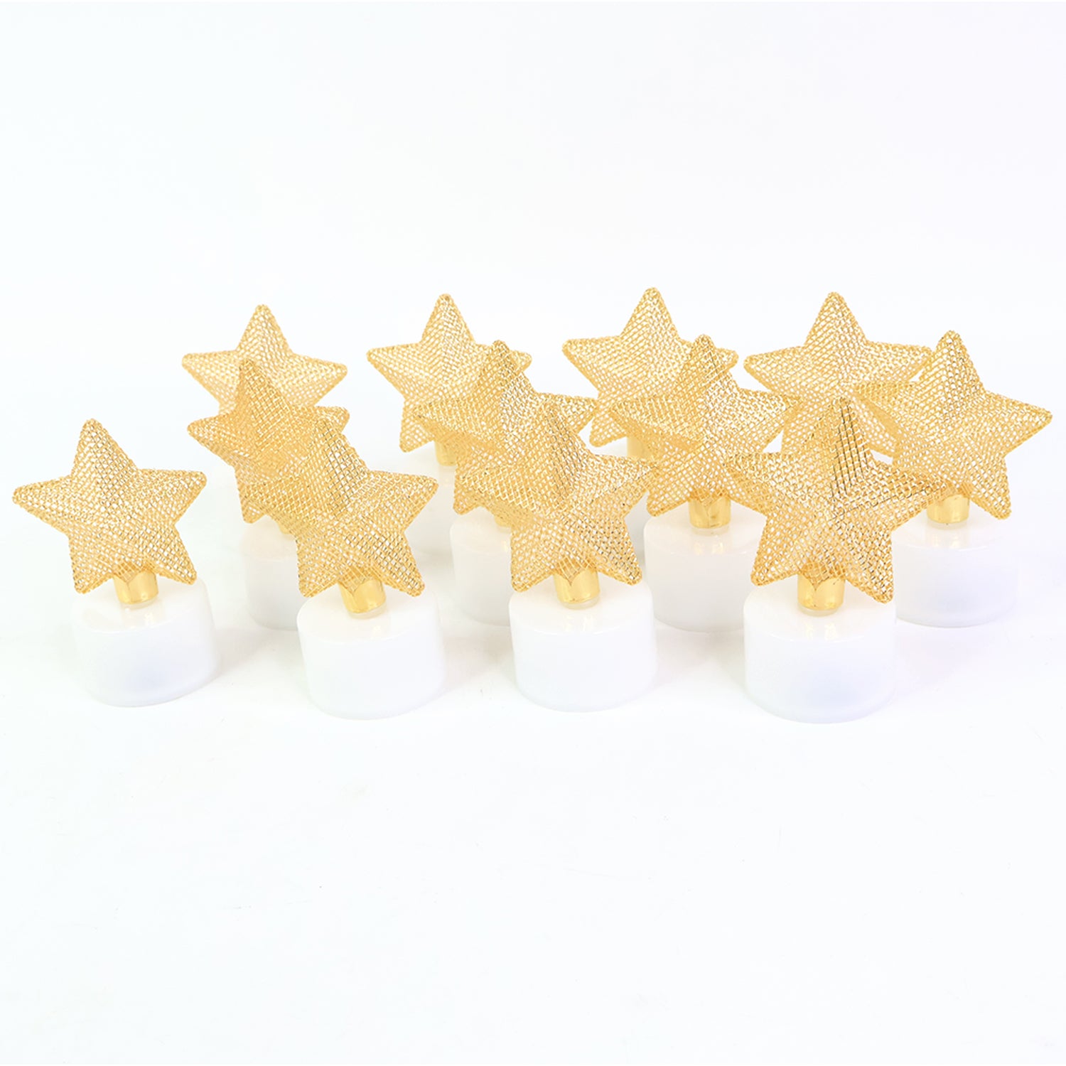LED Star Candles β Set of 12 Flameless Decorative Tealights
